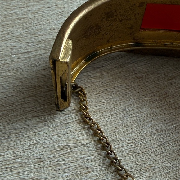 Vintage Gold and Brown Bracelet - Picture 5 of 10